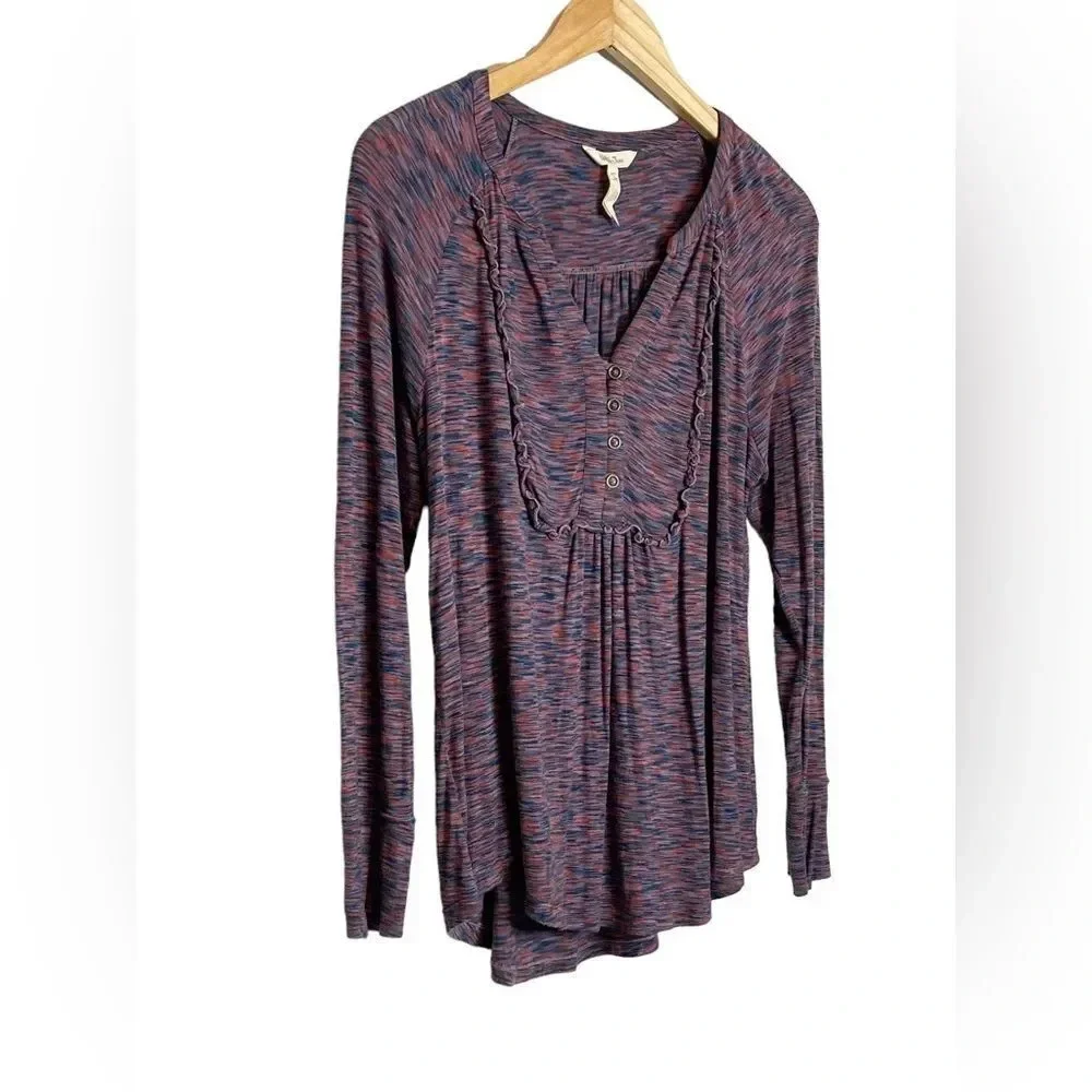 Matilda Jane | Planetarium Top Moments With You Spacedye V Neck - Picture 4 of 8